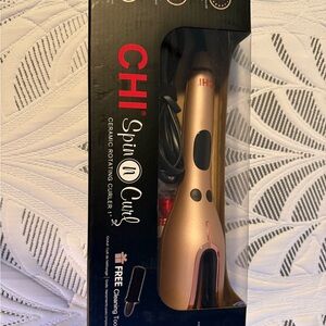 CHI Spin N Curl Ceramic Rotating Curler - Rose Gold Special Edition